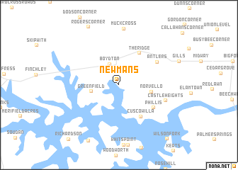 map of Newmans