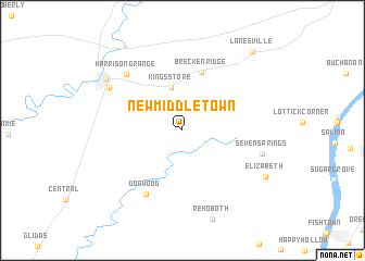 map of New Middletown