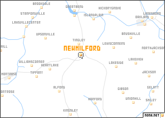 map of New Milford