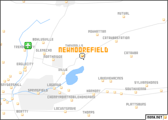 map of New Moorefield