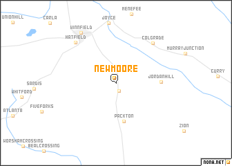 map of New Moore