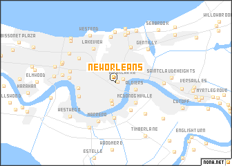 map of New Orleans