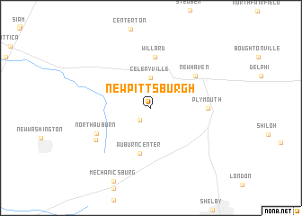 map of New Pittsburgh