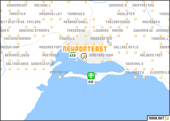 map of Newport East