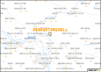 map of Newport Pagnell