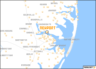 map of Newport