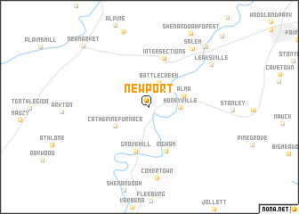 map of Newport