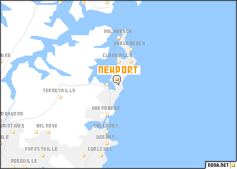 map of Newport