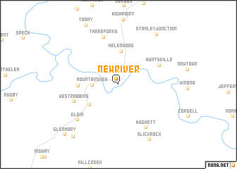 map of New River
