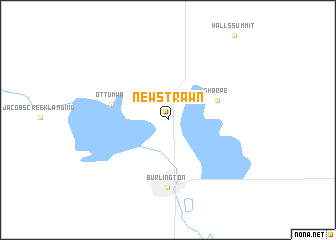 map of New Strawn
