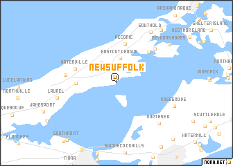 map of New Suffolk