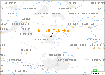 map of Newton Aycliffe