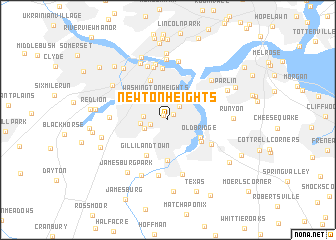 map of Newton Heights