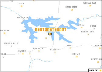 map of Newton Stewart