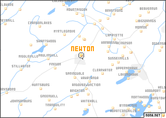 map of Newton