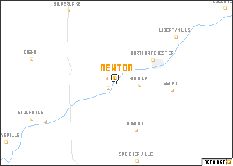map of Newton