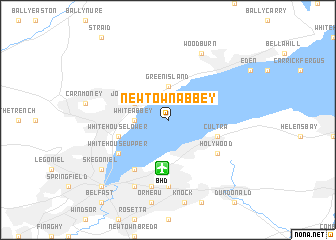 map of Newtownabbey