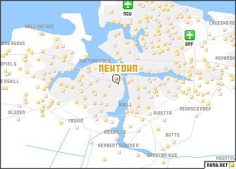 map of Newtown