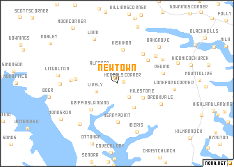 map of Newtown