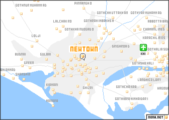 map of New Town