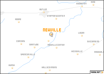 map of Newville