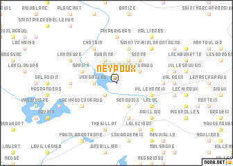 map of Neypoux