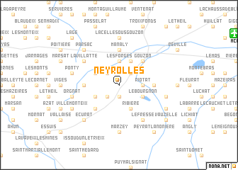 map of Neyrolles