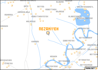 map of Nez̧āmīyeh