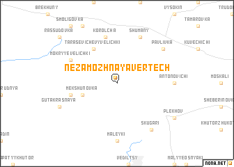 map of Nezamozhnaya Vertech