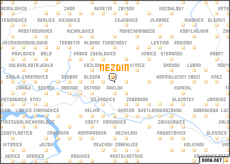 map of Nezdín