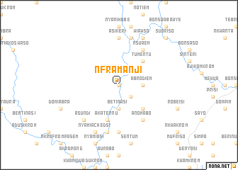 map of Nframanji