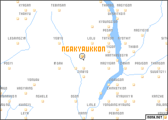 map of Ngakyaukkon