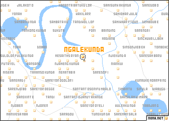 map of NʼGale Kunda