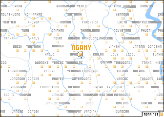 map of Nga Mỹ