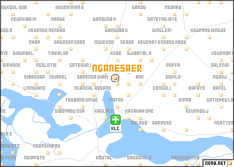 map of Ngane Saer