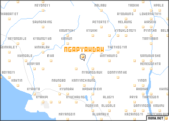 map of Ngapyawdaw