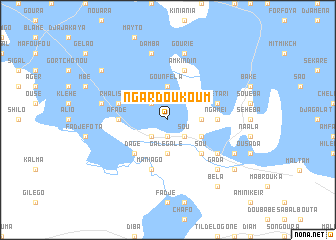 map of Ngardoukoum