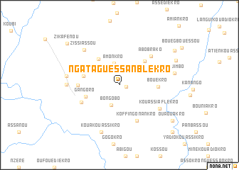 map of Ngataguessanblékro