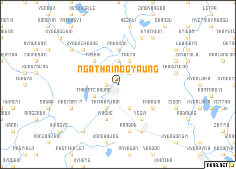 map of Ngathainggyaung