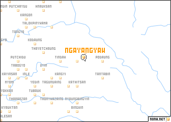 map of Ngayangyaw