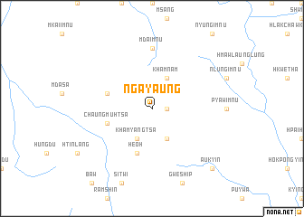 map of Ngayaung