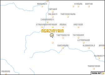 map of Ngazinyain