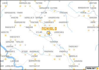 map of Nghĩa Lộ