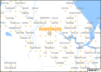 map of Nghiên Hùng