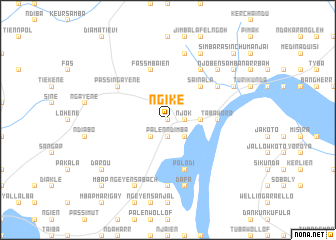 map of Ngike