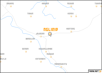 map of Nglirip