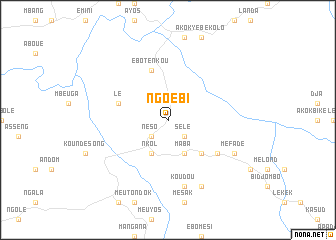 map of Ngoébi