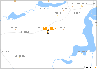 map of Ngolala