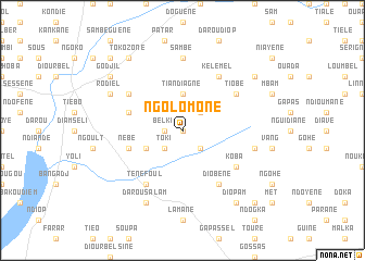 map of Ngolomone