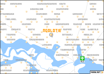 map of Ngolotié